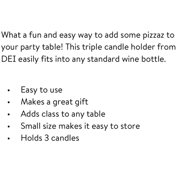 Wine Bottle Triple Candle Holder - Picture 5 of 5